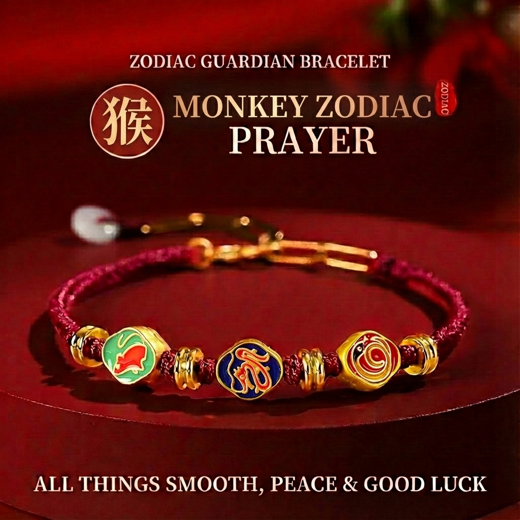 The Monkey Zodiac Guardian: Secret Friend & Allies Energy Bracelet