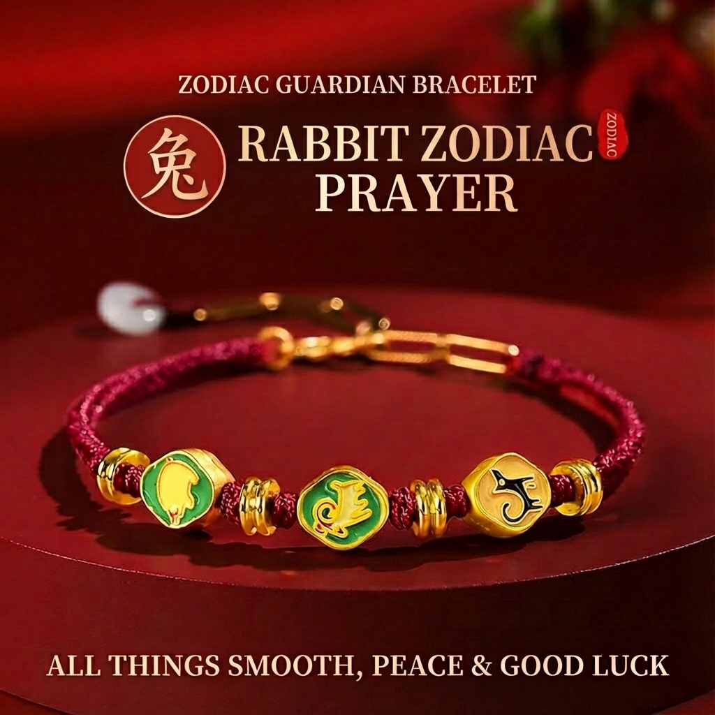 The Rabbit Zodiac Guardian: Secret Friend & Allies Energy Bracelet