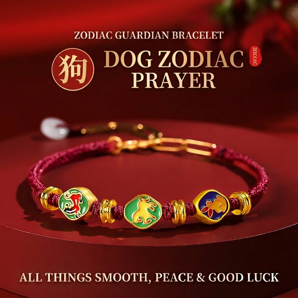 The Dog Zodiac Guardian: Secret Friend & Allies Energy Bracelet