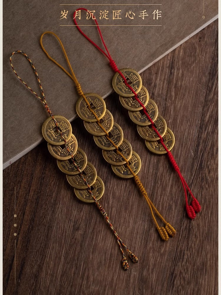 Five Emperor Coins Hanging Ornament