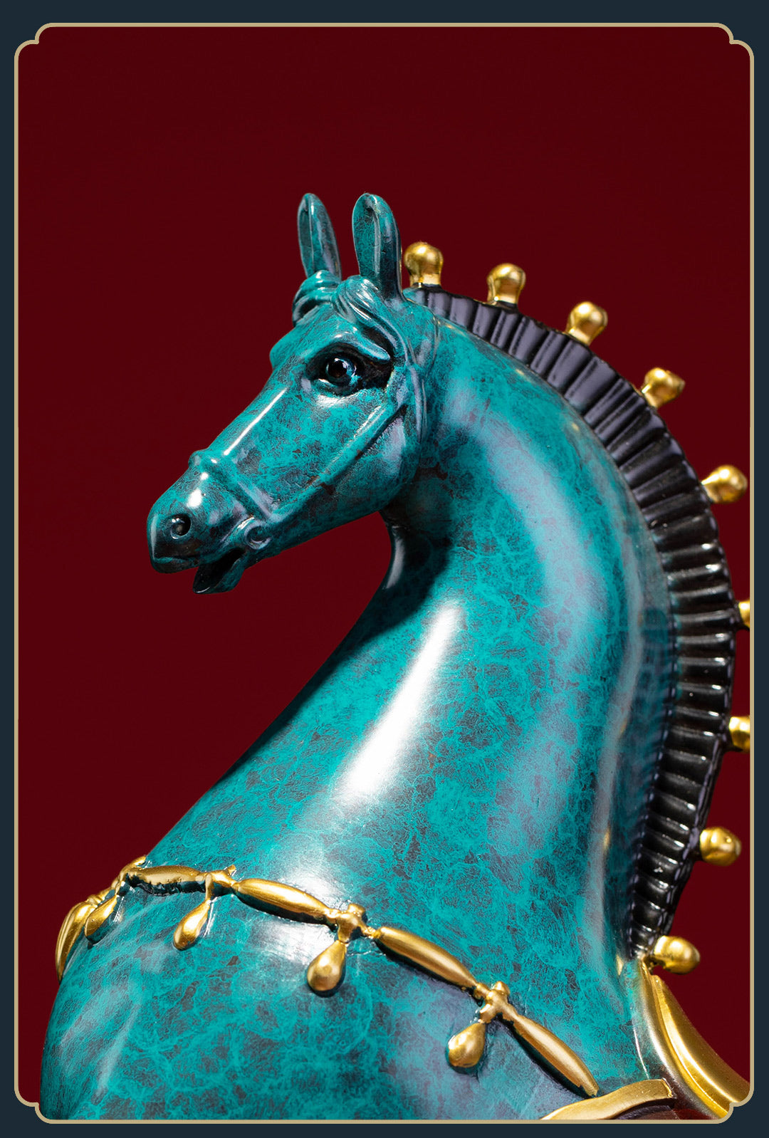 Brass Horse Statue