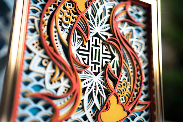 3D Koi Layered Wood Art