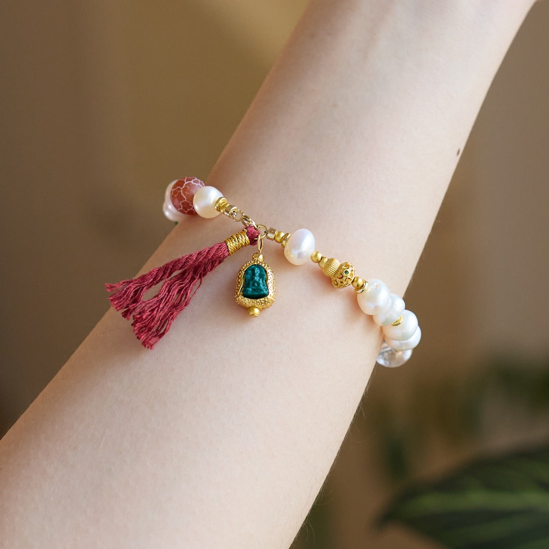 Duo Bao Pearl & Multi-Gemstone Bracelet