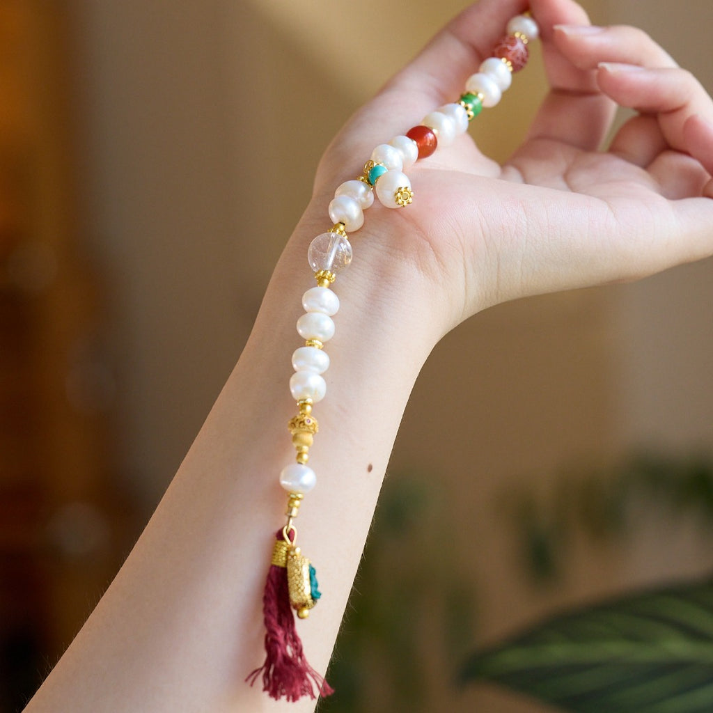 Duo Bao Pearl & Multi-Gemstone Bracelet