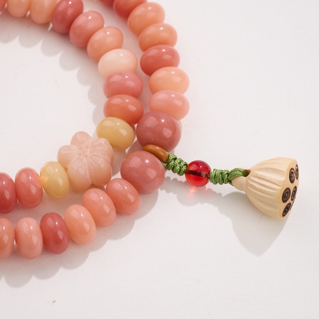 Yanyuan Agate Lotus Gradient Woven Bracelet