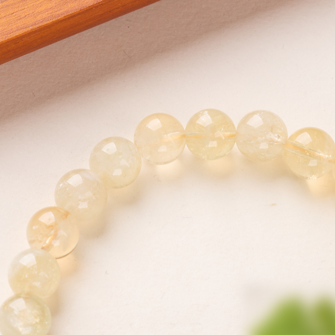 Citrine & Agate Enamel Tiger Bracelet