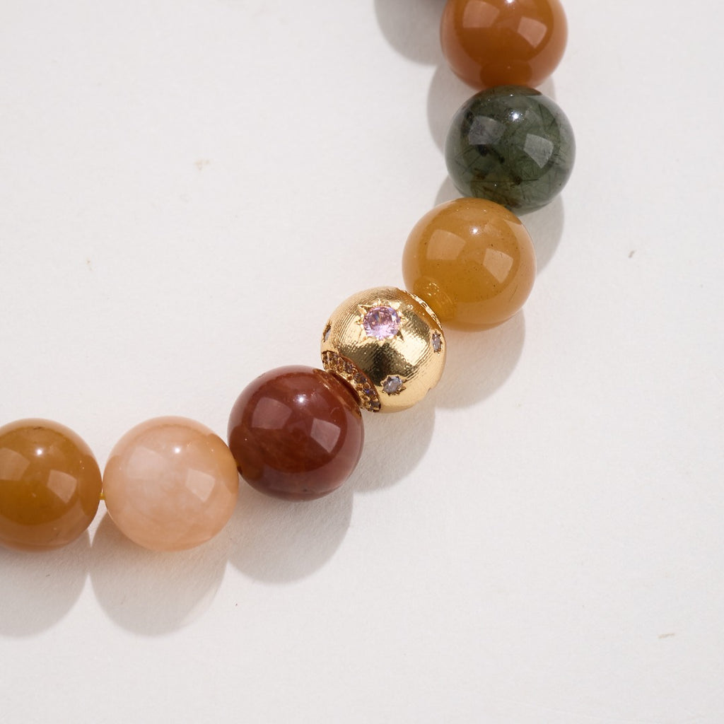 Rabbit Hair Rutilated Quartz Bracelet