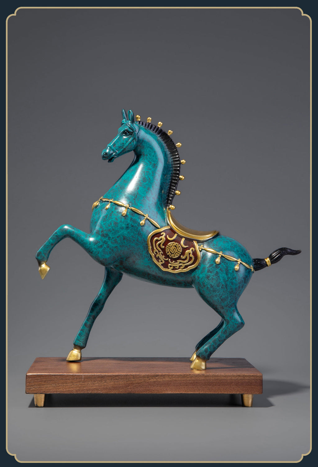 Brass Horse Statue