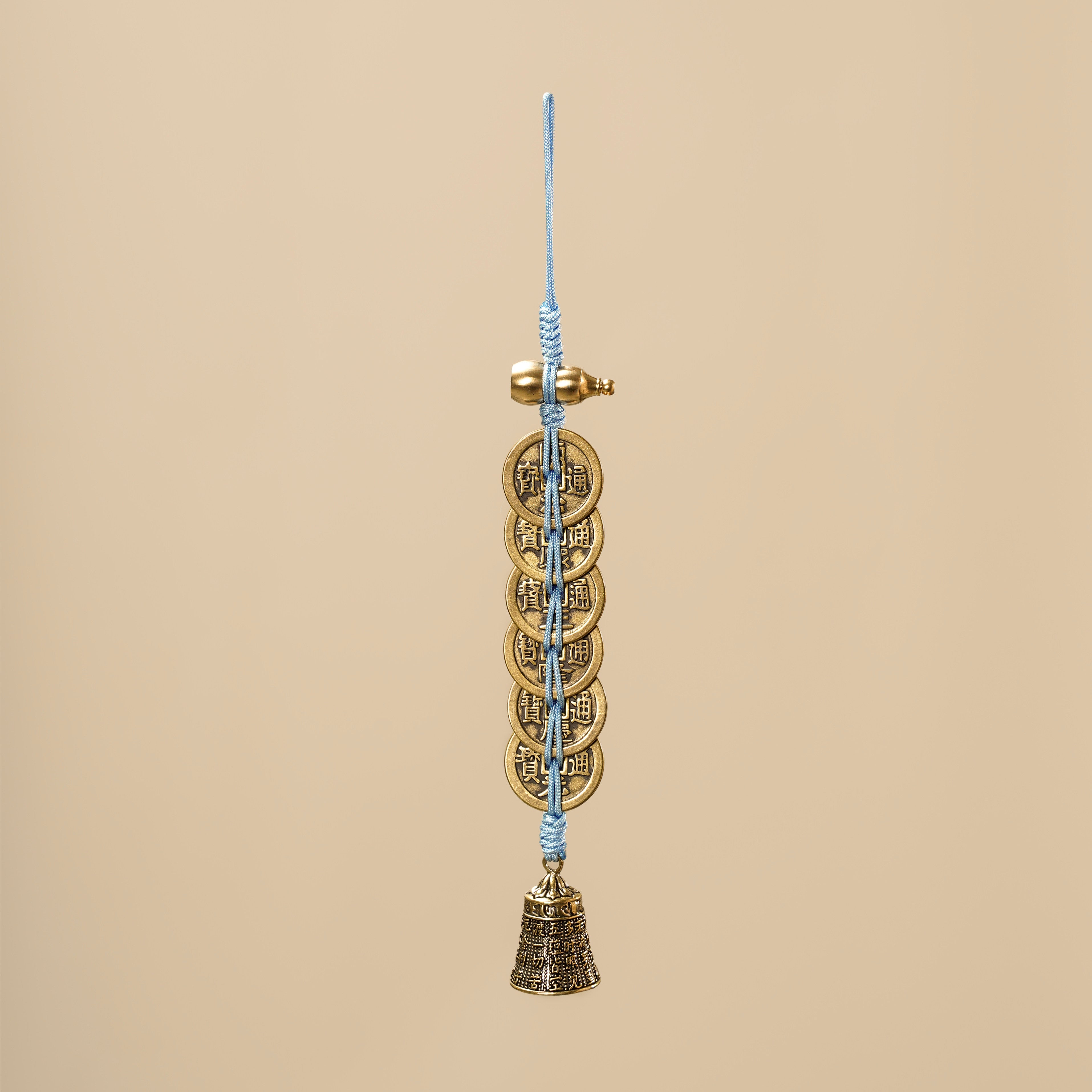 Premium Solid Brass Six Emperor Coins Amulet