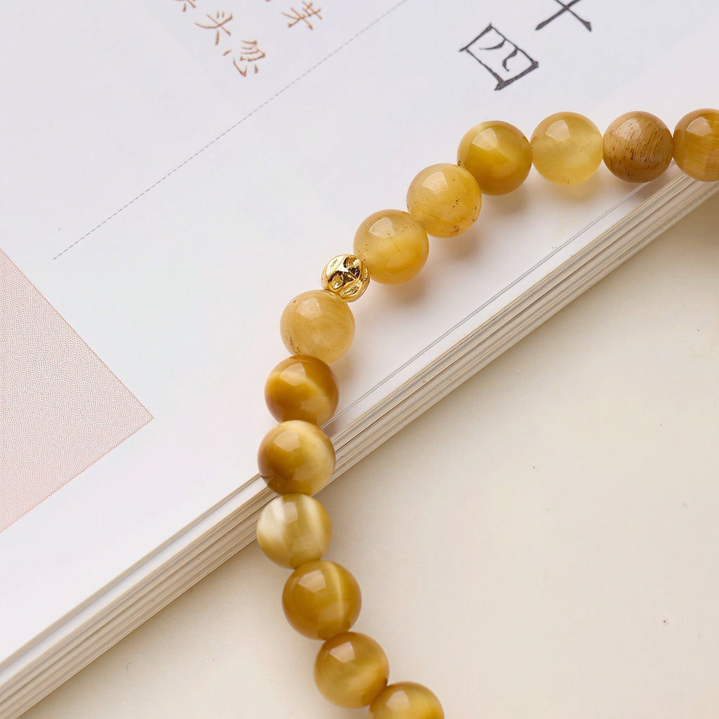 Golden Tiger's Eye Lock Bracelet
